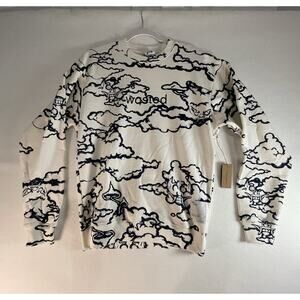 Wasted Collective Good Times Dragon‎ Cloud Monster Crewneck Sweatshirt Small NWT